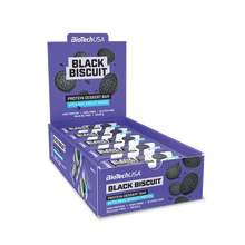  BioTech USA Protein Dessert Bar Black Biscuit  1 kasse (20 stk)