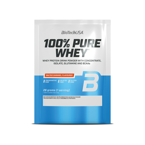 BioTech USA 100% Pure Whey Protein Salted Caramel - 1 x 28g