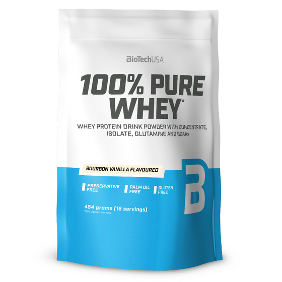 BioTech USA 100% Pure Whey Protein Vanilla - 454g