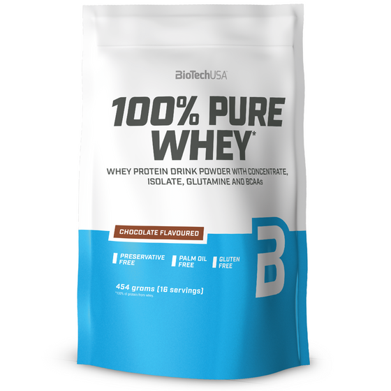 BioTech USA 100% Pure Whey Protein Chocolate - 454g